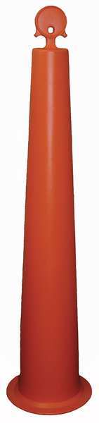 Zoro Select Channelizer Cone, 36 in. H, Orange, HDPE 03-770-36-P