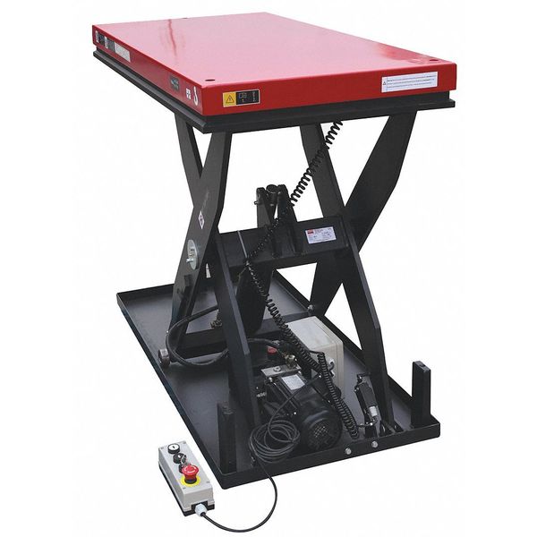Dayton Scissor Lift Table, 1500 lb Load Capacity 60NH59