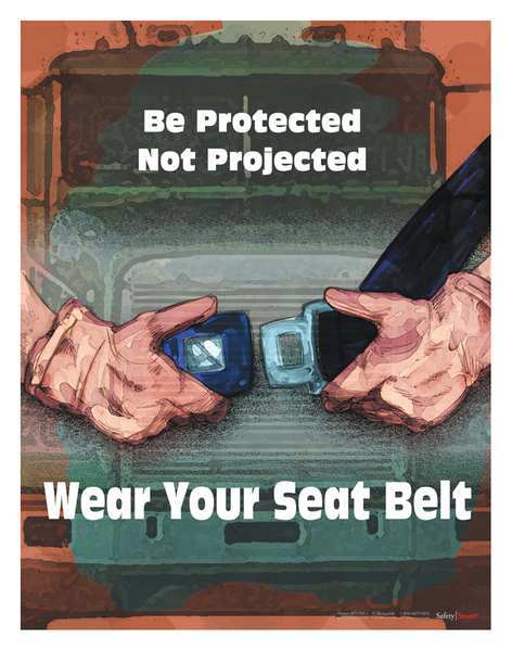 Safetyposter.Com Safety Pstr, Be Protected Not Projectd, EN P3785