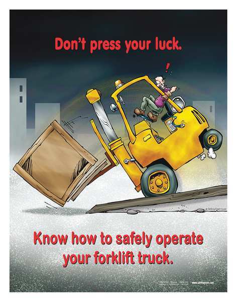 Safetyposter.Com P3351 Your Zoro | Luck, ENG Press Dont Safety Poster,