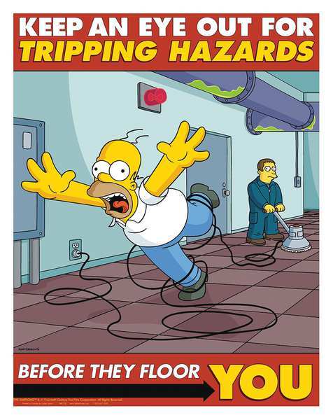 Safetyposter.Com Simpsons Safety Pstr, Keep An Eye Out, ENG S1158 | Zoro