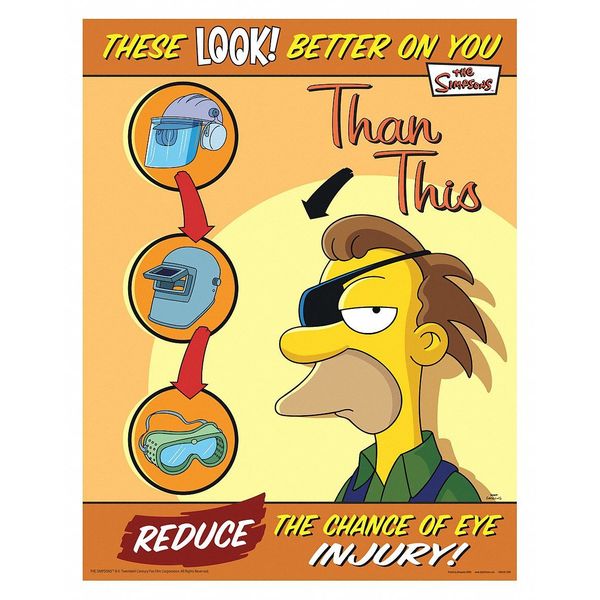 Safetyposter.Com Simpsons Safety Pstr, These Look Bttr, ENG S1109