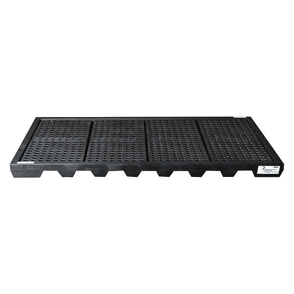 Black Diamond Spill Pallet, 77 gal Spill Capacity, 8 Drum, 4000 lb., Polyethylene 5110-BD