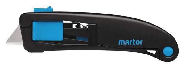 Martor Safety Knife, Self-Retracting, Rounded Safety Blade, General Purpose 10130610.02