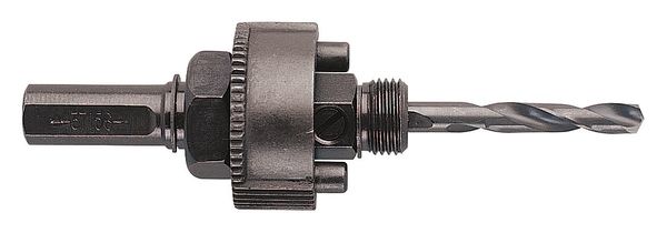 Greenlee Arbor, Hex, Fits Hole Saw 1-1/4 in to 6 in 37156