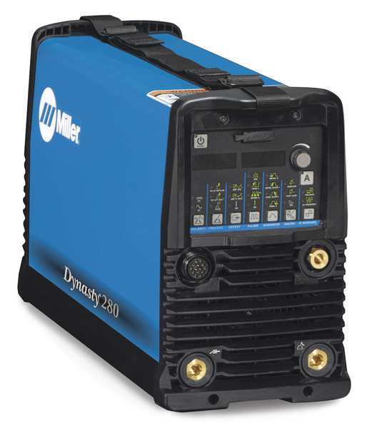 Miller Electric Tig Welder, Dynasty 280 DX Series, 208 to 575V AC, 280 Max. Output Amps, 235A @ 19V Rated Output 907551