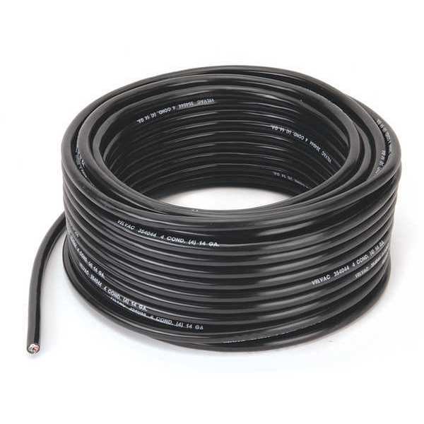 Velvac 14 AWG 4 Conductor Stranded Trailer Cable 100 ft. BK 050001