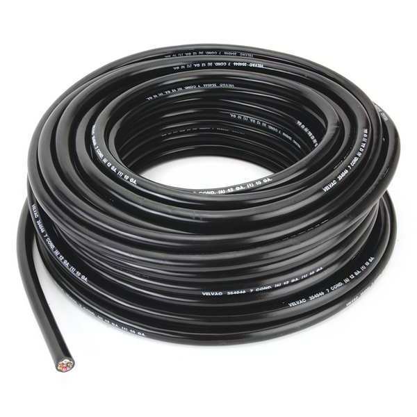 Velvac 12 AWG 7 Conductor Stranded Trailer Cable 100 ft. BK 050019
