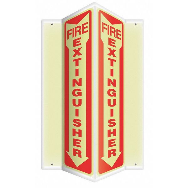 Accuform Fire Extinguisher Sign, 24X7-1/2" PSP325