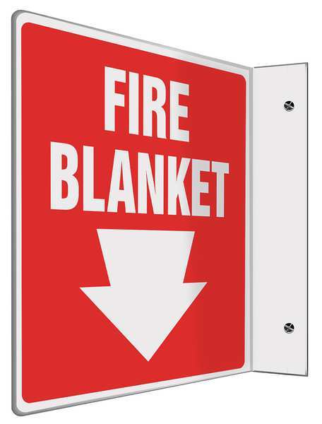 Accuform Fire Blanket Sign, 8X8" PSP705