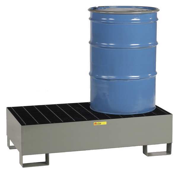 Little Giant Forkliftable Drum Spill Containment Platform, 66 gal Spill Capacity, 2 Drum, 2,000 lb SST-5125-66