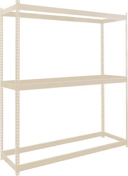 Hallowell Boltless Shelving Unit, 24"D x 48"W x 84"H, 4 Shelves, Steel DRH482484-3S-PT