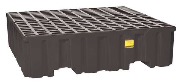 Eagle Mfg Drum Spill Containment Pallet, 132 gal Spill Capacity, 4 Drum, 8000 lb., Polyethylene 1640BND