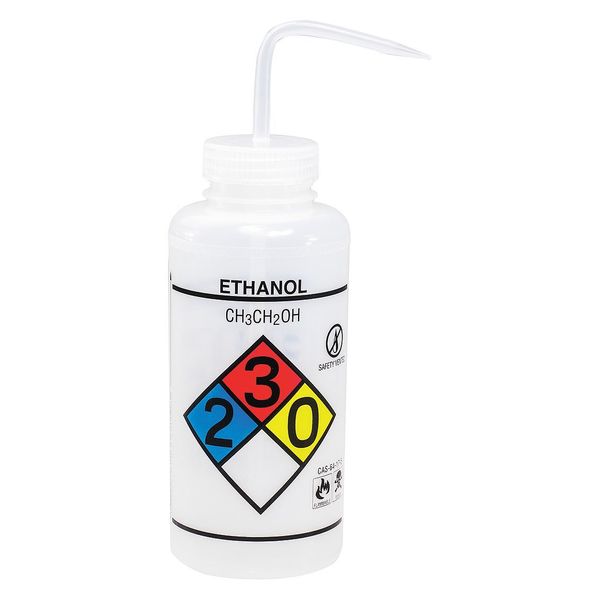 Sp Scienceware Wash Bottle 32 oz., 2 Pack, Cap Color: Yellow F11832-0019
