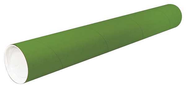 Crownhill Mailing Tube, 24inLx2in.dia, Green, PK50 P2024G