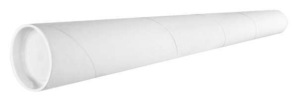 Crownhill Mailing Tube, 26inLx2in.dia, White, PK50 P2026W