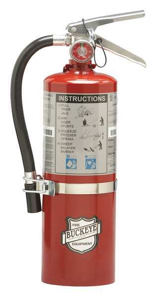 Buckeye Fire Equipment Fire Extinguisher, 40B:C, Dry Chemical, 5.5 lb 13514