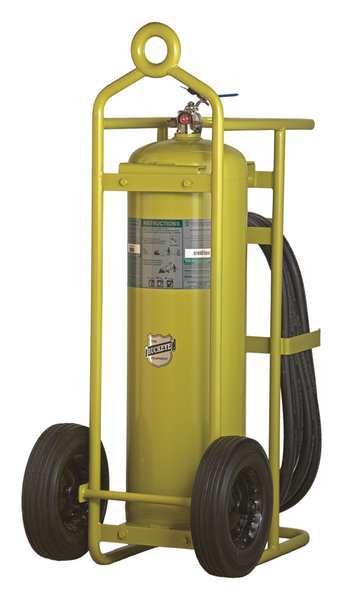Buckeye Fire Equipment Wheeled Fire Extinguisher, 10A:120B:C, Clean Agent, 150 lb 71500