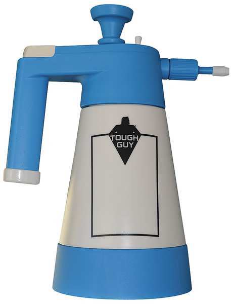 Tough Guy 1L White/Blue, Plastic Compression Spray Bottle 35WT58