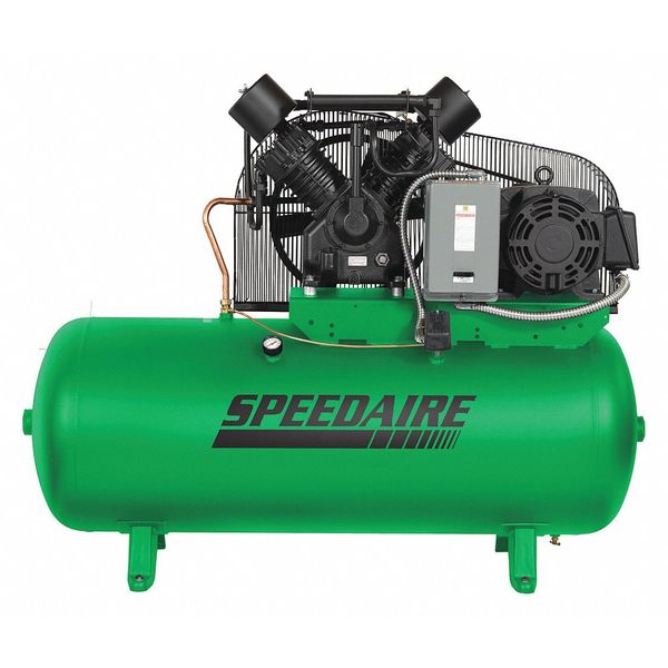 Speedaire Elec. Air Compressor, 2 Stage, 15HP, 50CFM 35WC54