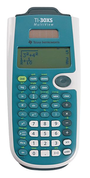 Texas Instruments Scientific Calculator, LCD, 16x4 Digit TEXTI30XSMV