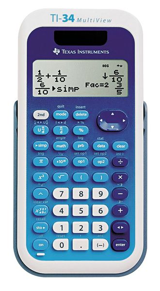 Texas Instruments Scientific Calculator, LCD, 16x4 Digit TEXTI34MULTIV