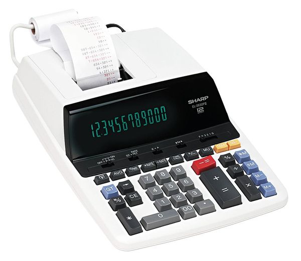 Sharp Desktop Calculator, Printing, 12 Digit SHREL2630PIII