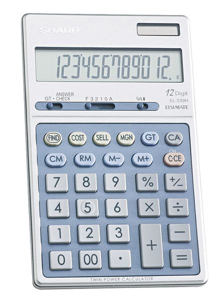 Sharp Executive Handheld Calculator, 12 Digit SHREL339HB