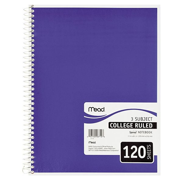 Mead 11 x 8-1/2" Spiral Bound Notebook MEA06710