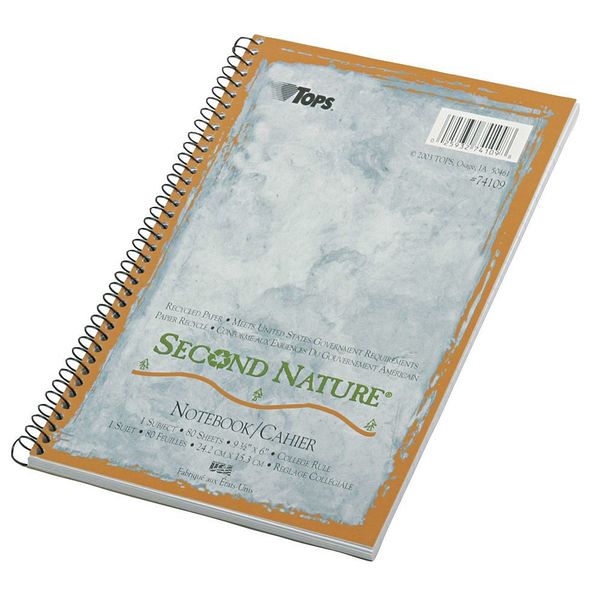 Tops 9-1/2 x 6" Single Subject Wirebound Notebook TOP74109