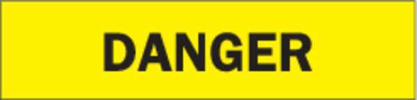 Zoro Select Barricade Tape, Danger, Black/Yellow, 3inW 91213