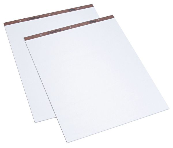 Tops Easel Pad, Plain, 27 x 34 In, White, PK2 TOP7903