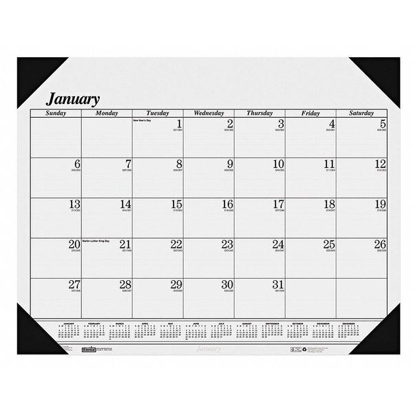 House Of Doolittle Dated Monthly Desk Calendar, 18-1/2x13 In HOD0124