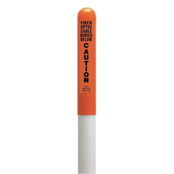 Tapco Utility Dome Marker, 72inH, Orange/Blk/Wht 113783A