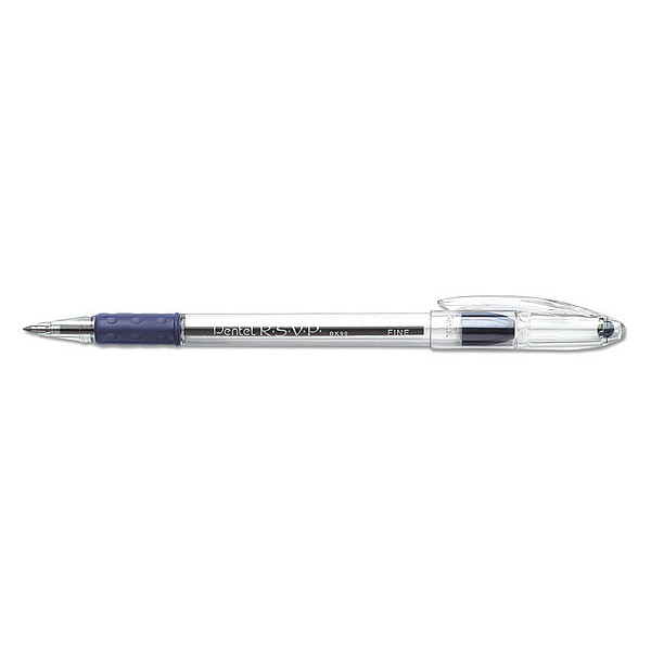 Pentel Stick Pen, Fine 0.7 mm, Blue PK12 PENBK90C