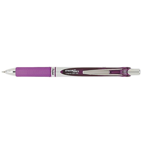 Pentel Retractable Roller Ball Pen, Medium 0.7 mm, Violet PENBL77V
