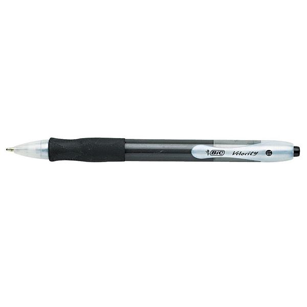 Bic Pen Retractable, Medium 1.0 mm, Black PK12 BICVLG11BK