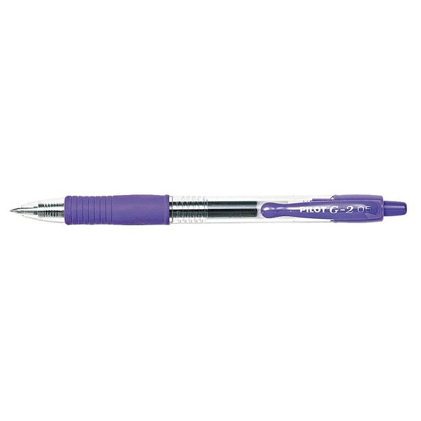 Pilot Gel Roller Ball Pen, Extra Fine 0.5 mm, Purple PK12 PIL31006