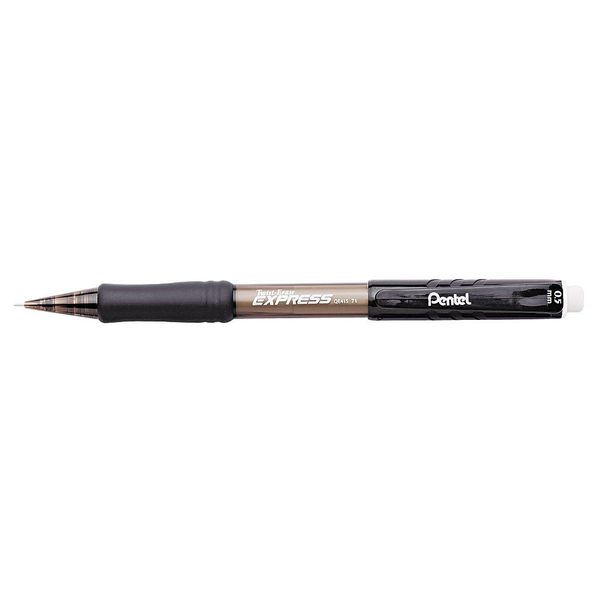 Pentel Mechanical Pencil, 0.5mm, Black, PK12 PENQE415A