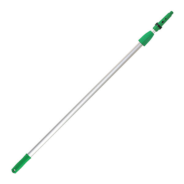 Unger 192" Extension Pole, Green, Silver, Aluminum/Plastic EZ500