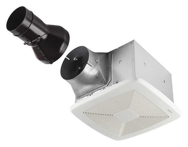Broan Ceiling Bathroom Fan, 80 cfm cfm, 4 in Duct Dia., 120V AC, Energy Star® Certified RB80