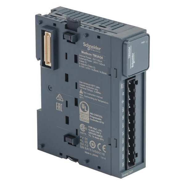 Schneider Electric Ext Module, TM3, 0 inputs, 4 outputs TM3AQ4