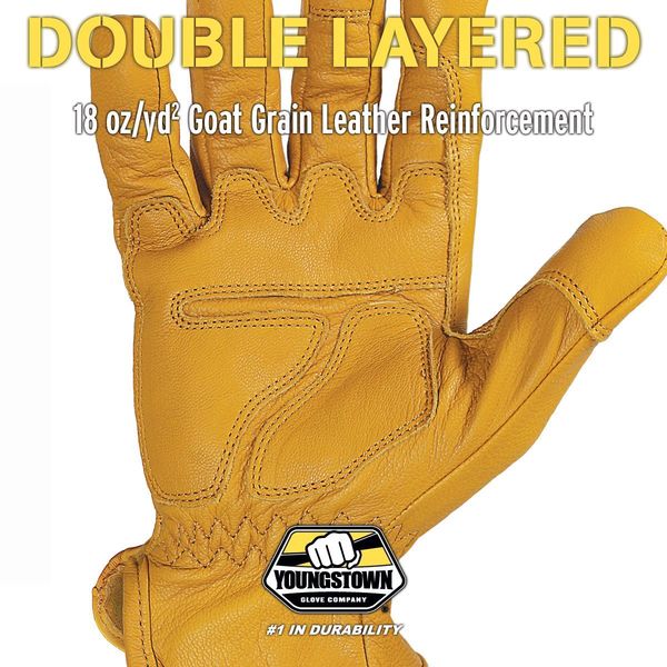 Youngstown Glove Co 12-3265-60-L Arc Flash Gloves,Goat Grain Leather,l