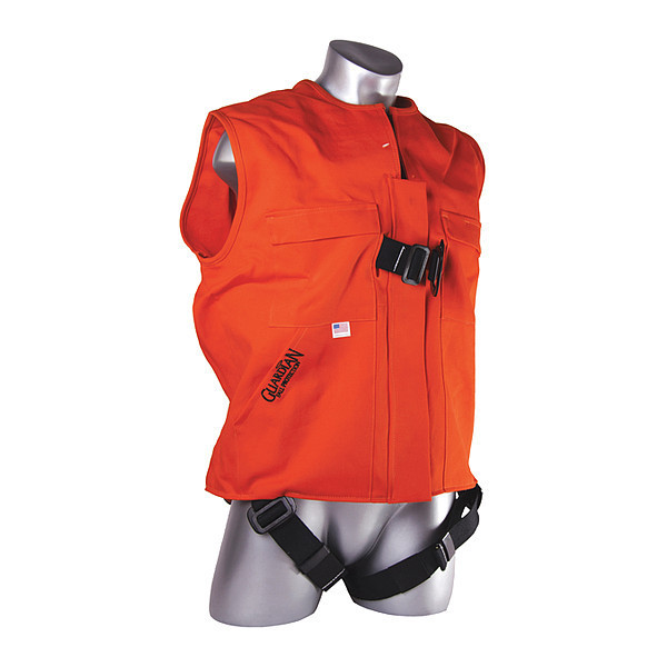 Guardian Equipment Construction Tuxedo, Vest, Orange Mesh, Fla 2530