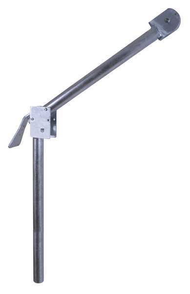 Dayton Davit Crane, 500 lb Capacity, 34.6 in to 42.2 in Reach, 0 in to 420 in Lift Range, Gray 35Z839