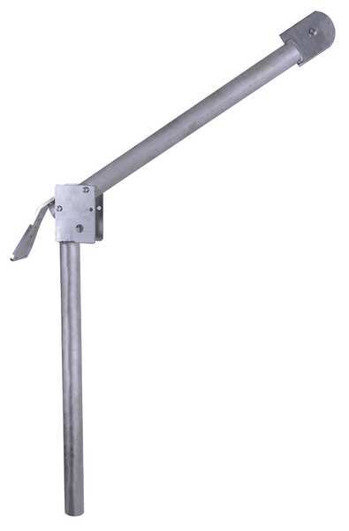 Dayton Davit Crane, 500 lb Capacity, 34.6 in to 42.2 in Reach, 0 in to 420 in Lift Range, Silver 35Z840