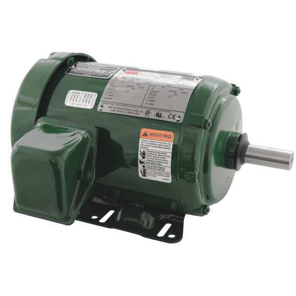 Dayton General Purpose Farm Duty Motor, 3-Phase, 1 1/2 HP, 230/460V AC, 1,755 Nameplate RPM 35Z917