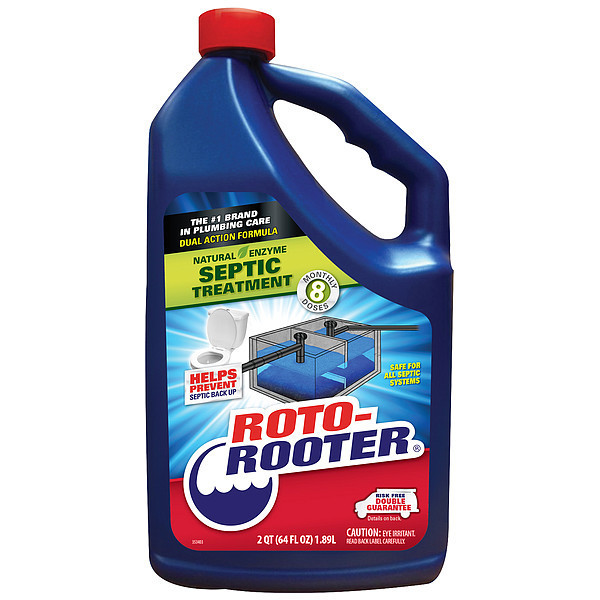 Roto Rooter Septic Treatment, Bottle, 32 oz, PK4 351272