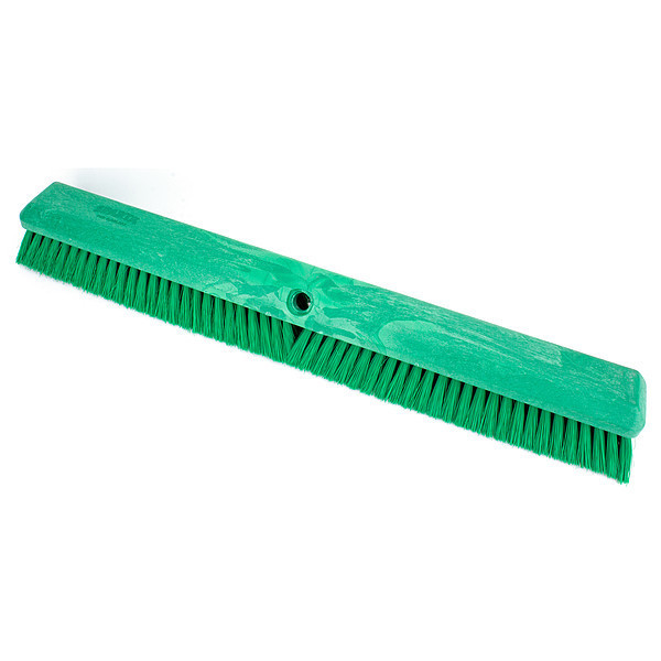 Sparta 24 in Sweep Face Floor Sweep Head, Soft/Stiff Combination, Synthetic, Green 41891EC09