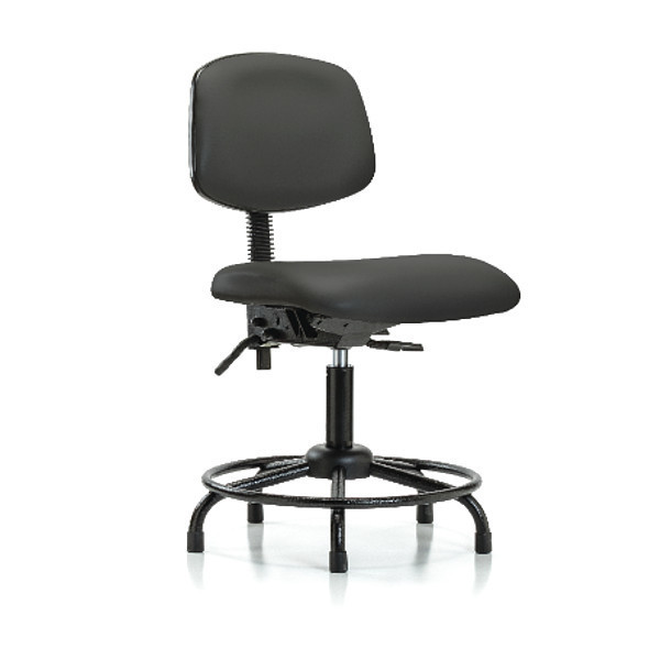 Blue Ridge Ergonomics Bench Chair, Vinyl, RT Tilt, Gld, Gry BR-VMBCH-RT-T1-A0-RG-8605